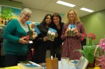 Variety of friends purchasing my book!
